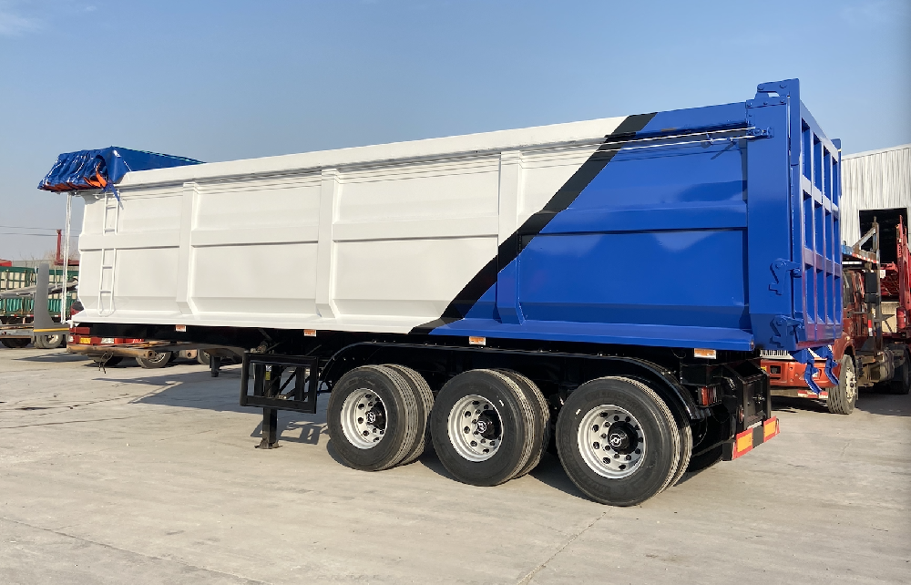 后翻自卸半挂车