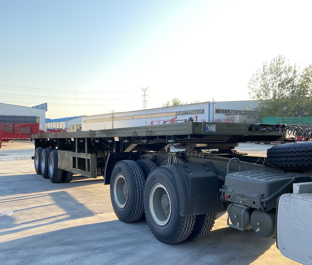 集装箱平板半挂车