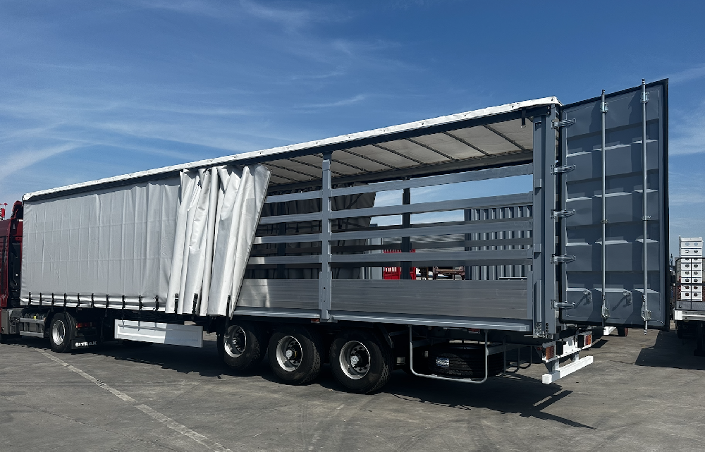Side curtain semi-trailer